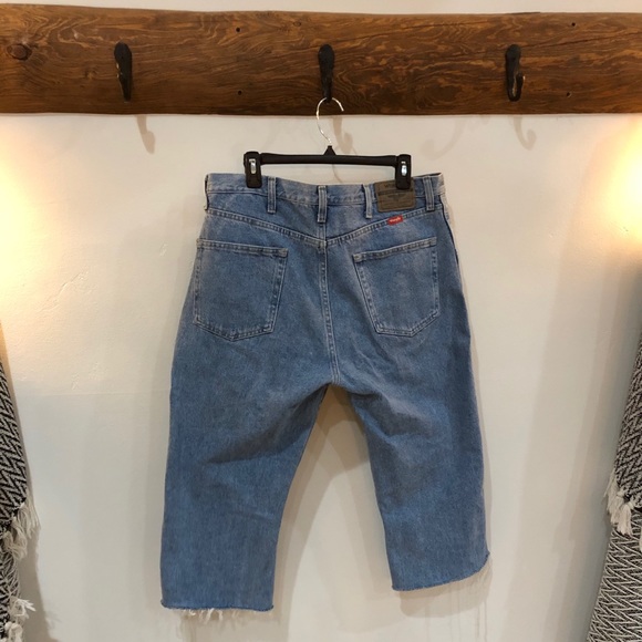 Wrangler Cut-Off Blue Denim Jeans - Picture 2 of 4